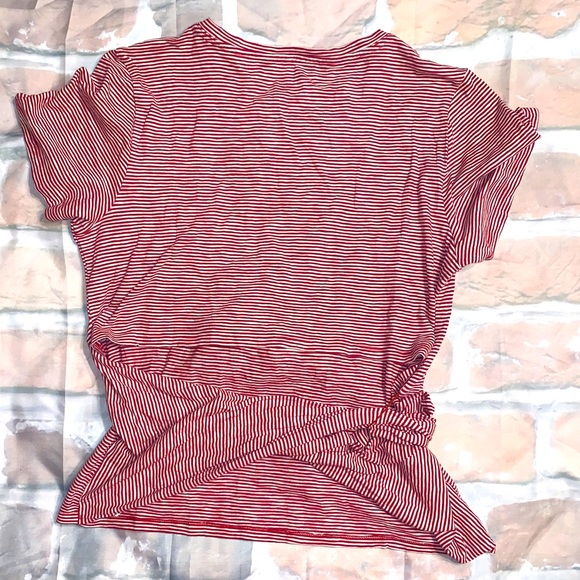 Gap Red Stripe Wrap Shirt - Picture 6 of 8